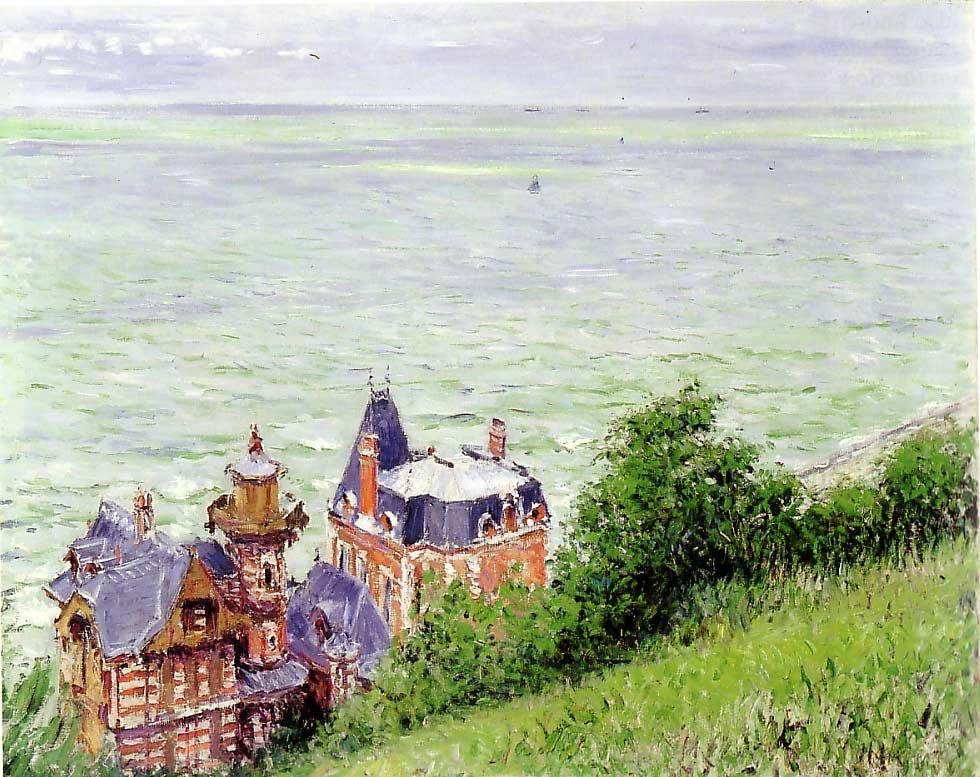 Villaer i Trouville af Gustave Caillebotte