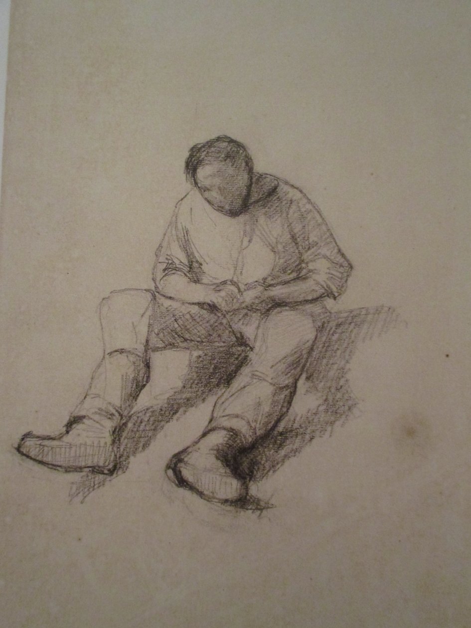 Studie til gulvhøvlere af Gustave Caillebotte