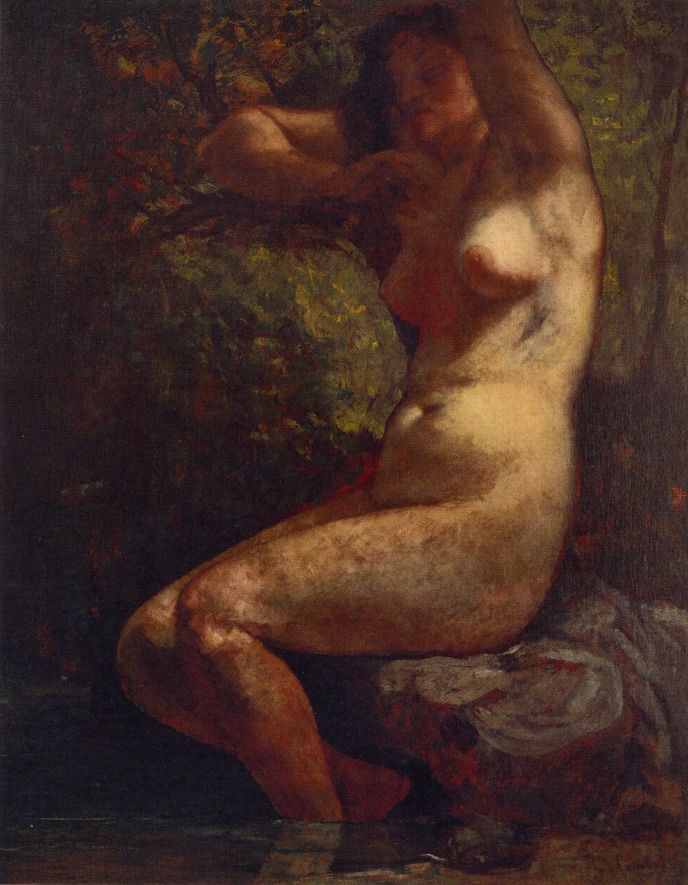 Baigneuse af Gustave Courbet