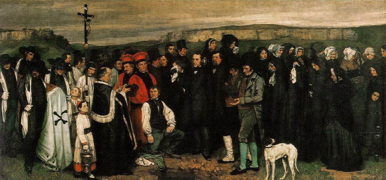 Begravelse ved Ornans af Gustave Courbet