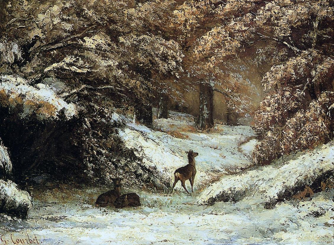 Rådyr Lyon af Gustave Courbet