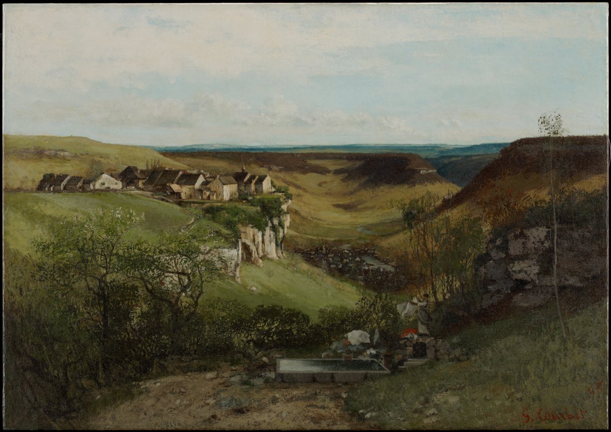 Ornans Slot, 1855 af Gustave Courbet