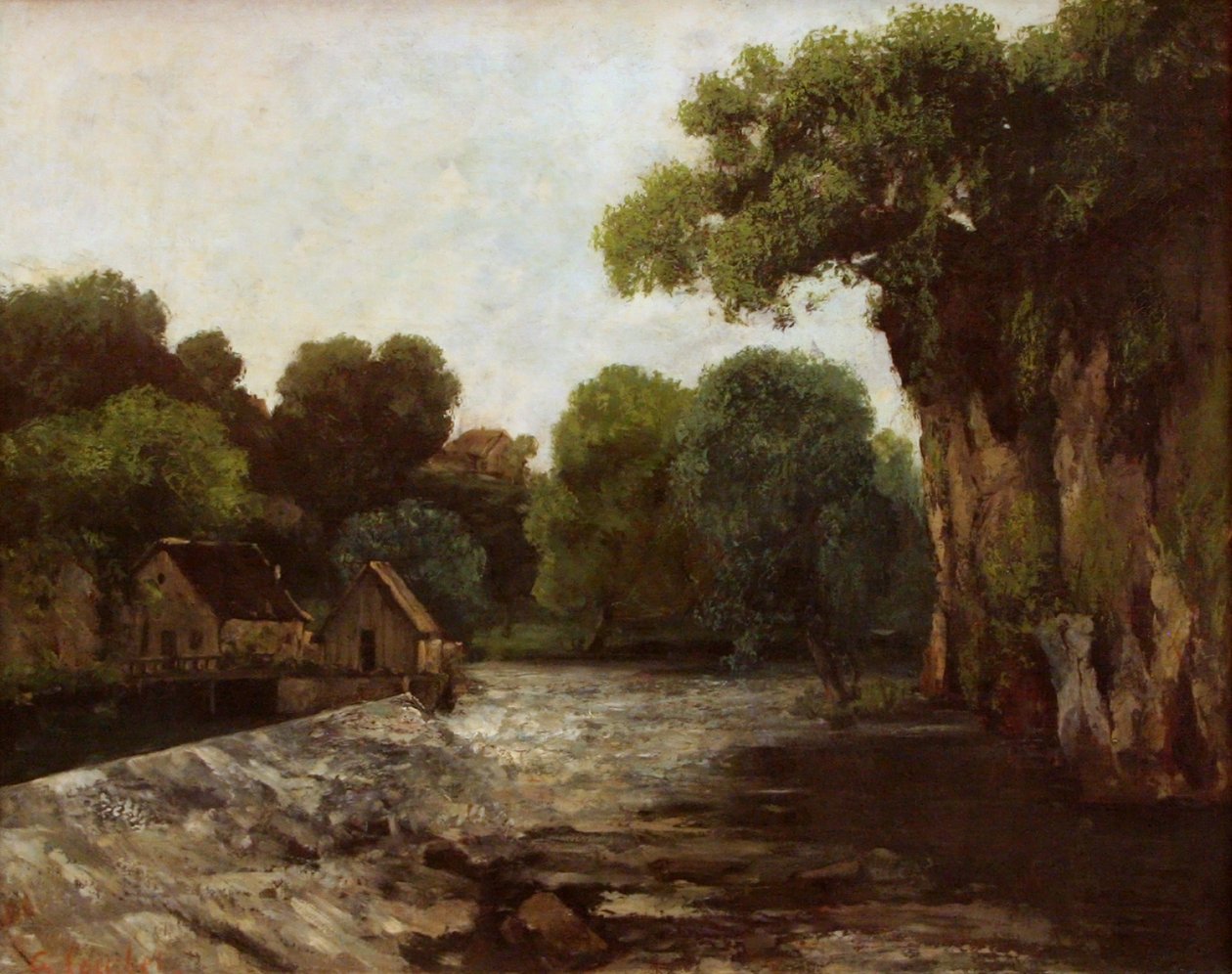 Møllen stiger af Gustave Courbet