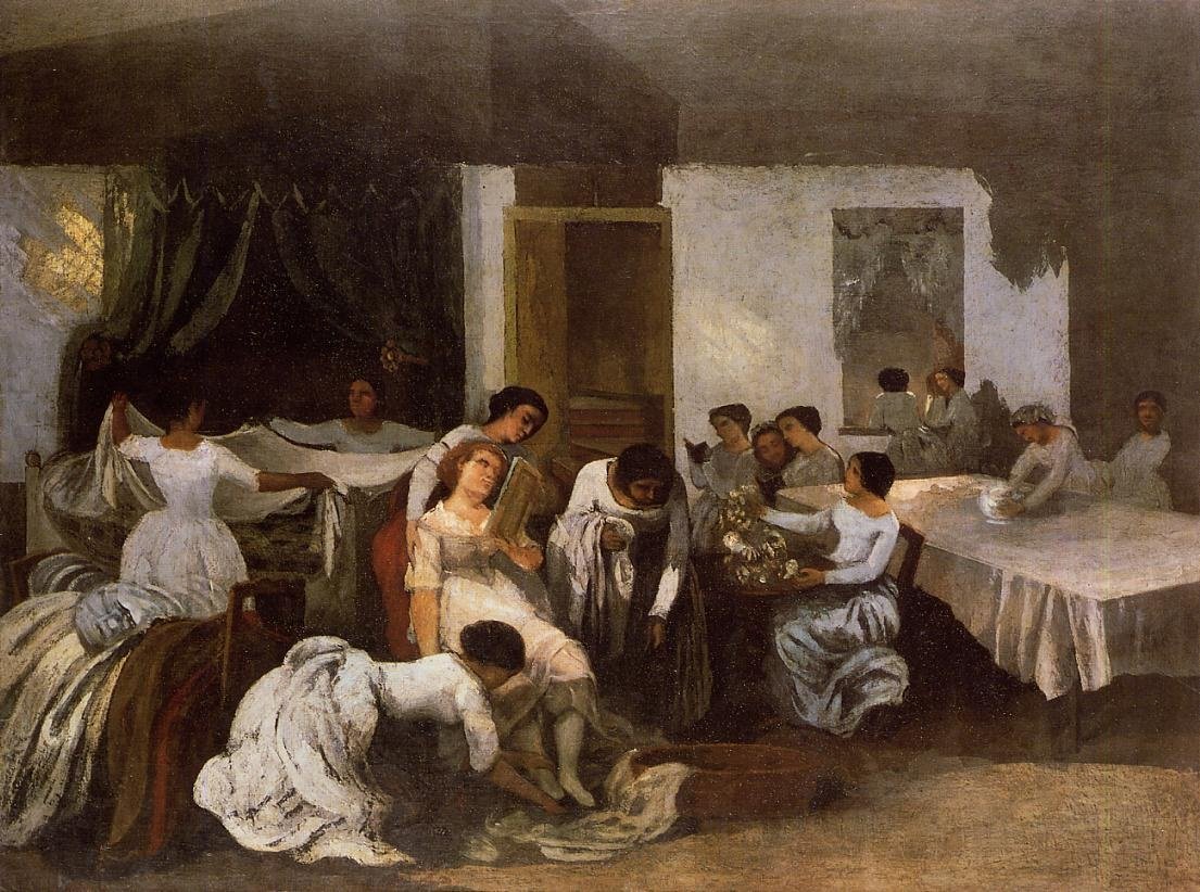 Klæde bruden af Gustave Courbet