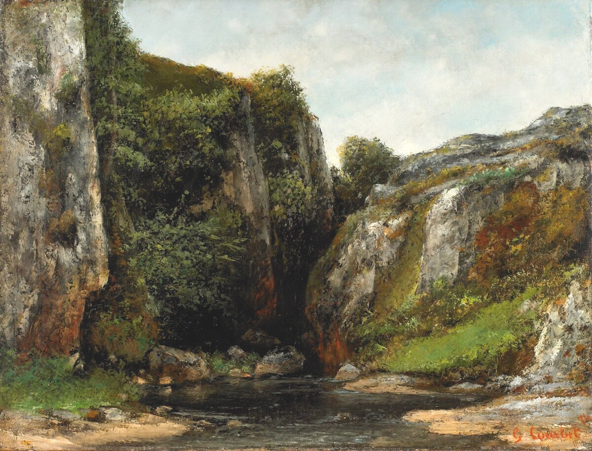 Indgang til en gav af Gustave Courbet
