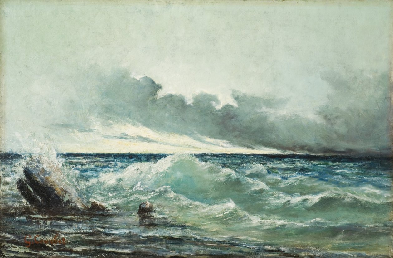Bølgen af Gustave Courbet
