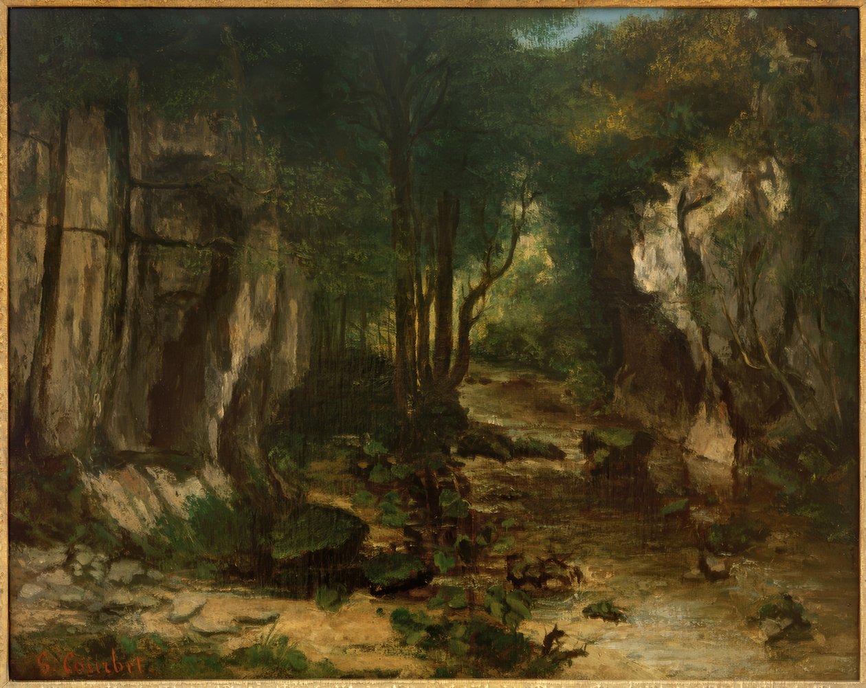 Ruisseau du Puits-Noir af Gustave Courbet