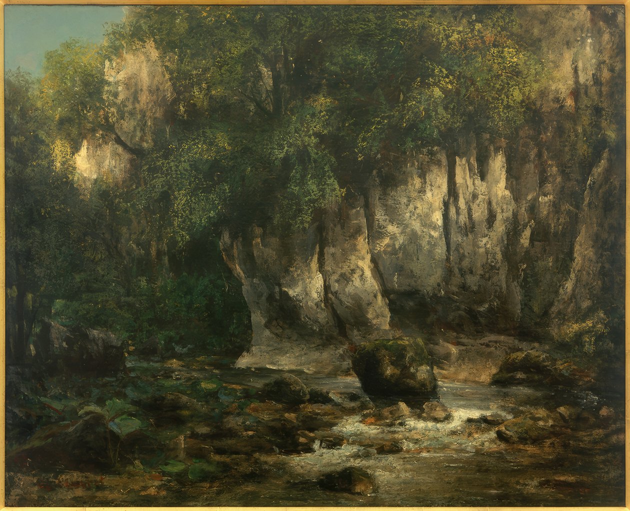 Ruisseau du Puits-Noir af Gustave Courbet