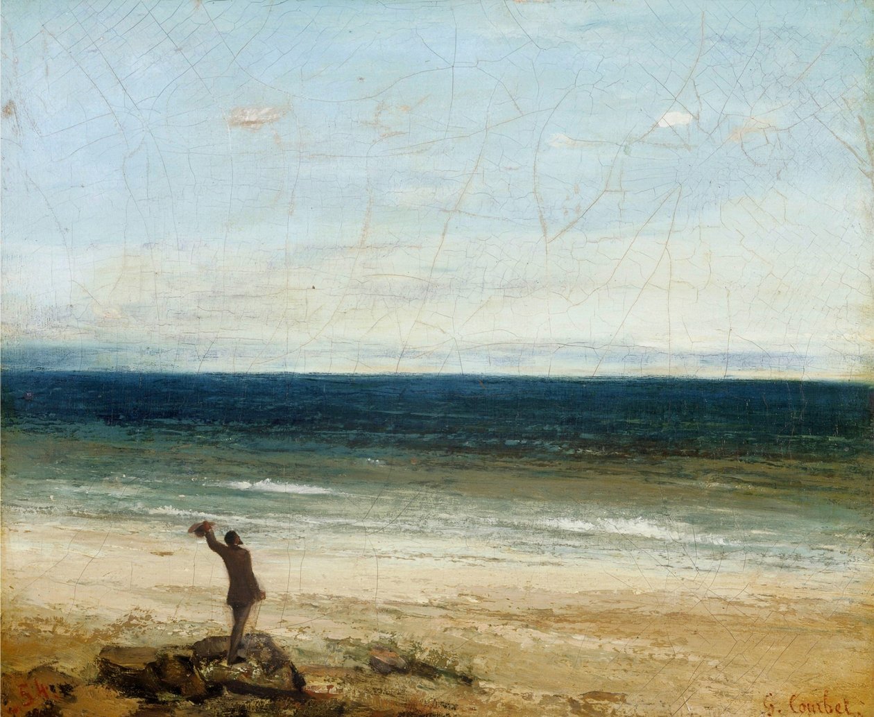 Havet ved Palavas af Gustave Courbet