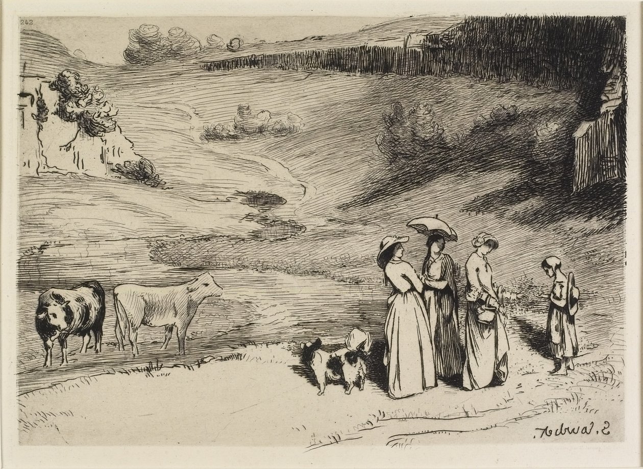 Les Demoiselles de Village, 1867 af Gustave Courbet