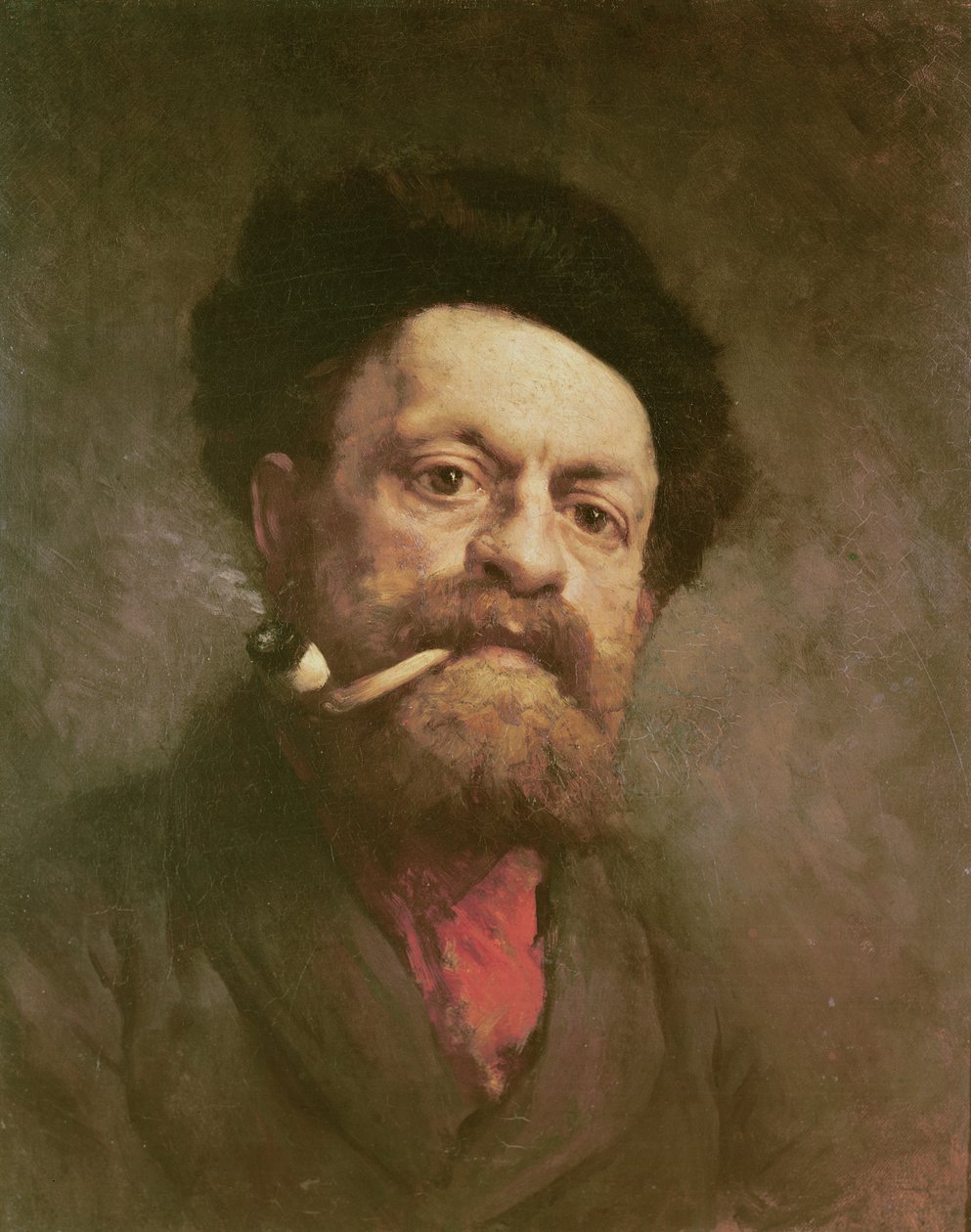 Mand med et rør af Gustave Courbet