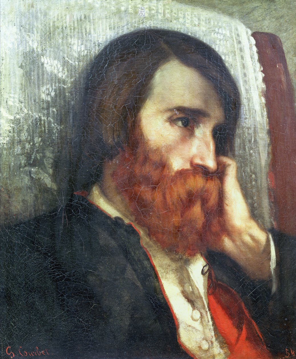 Portræt af Alfred Bruyas af Gustave Courbet