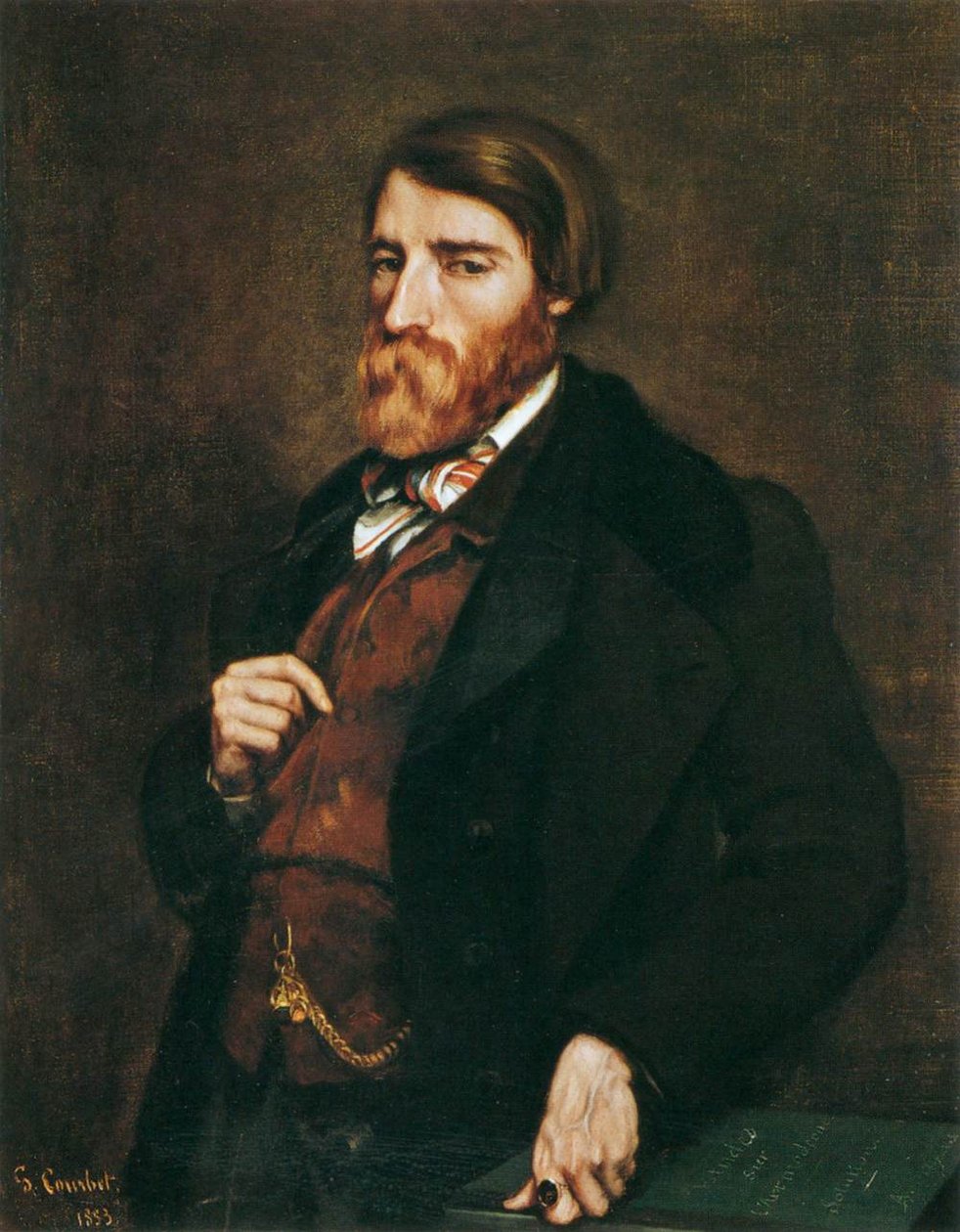 Portræt af Alfred Bruyas af Gustave Courbet