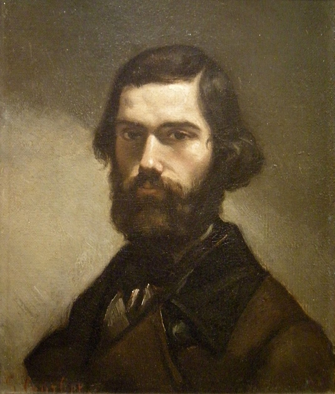 Portræt af Jules Vallès af Gustave Courbet