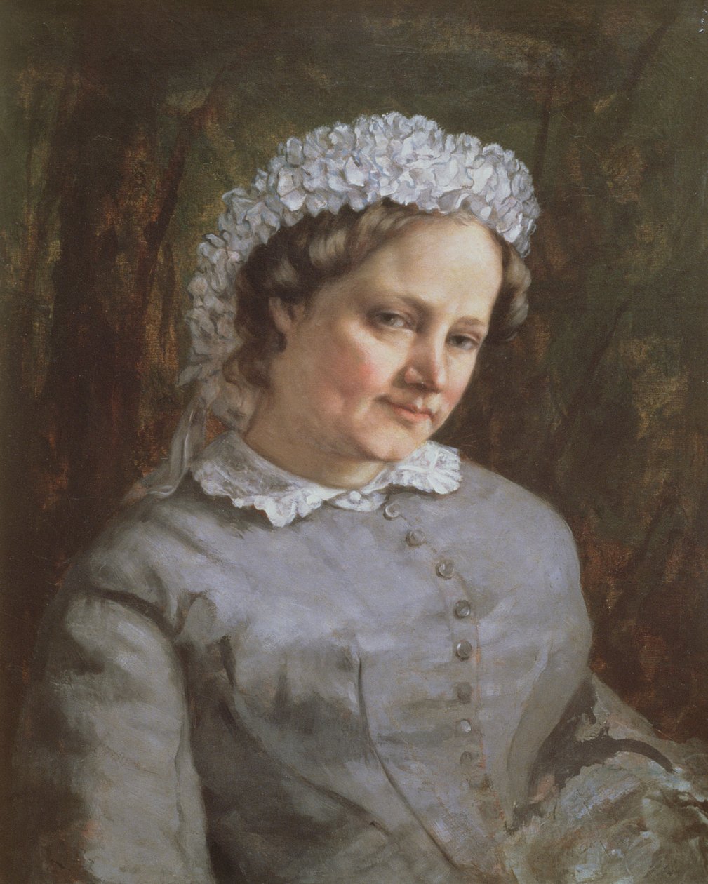 Portræt af Madame Prudhon af Gustave Courbet