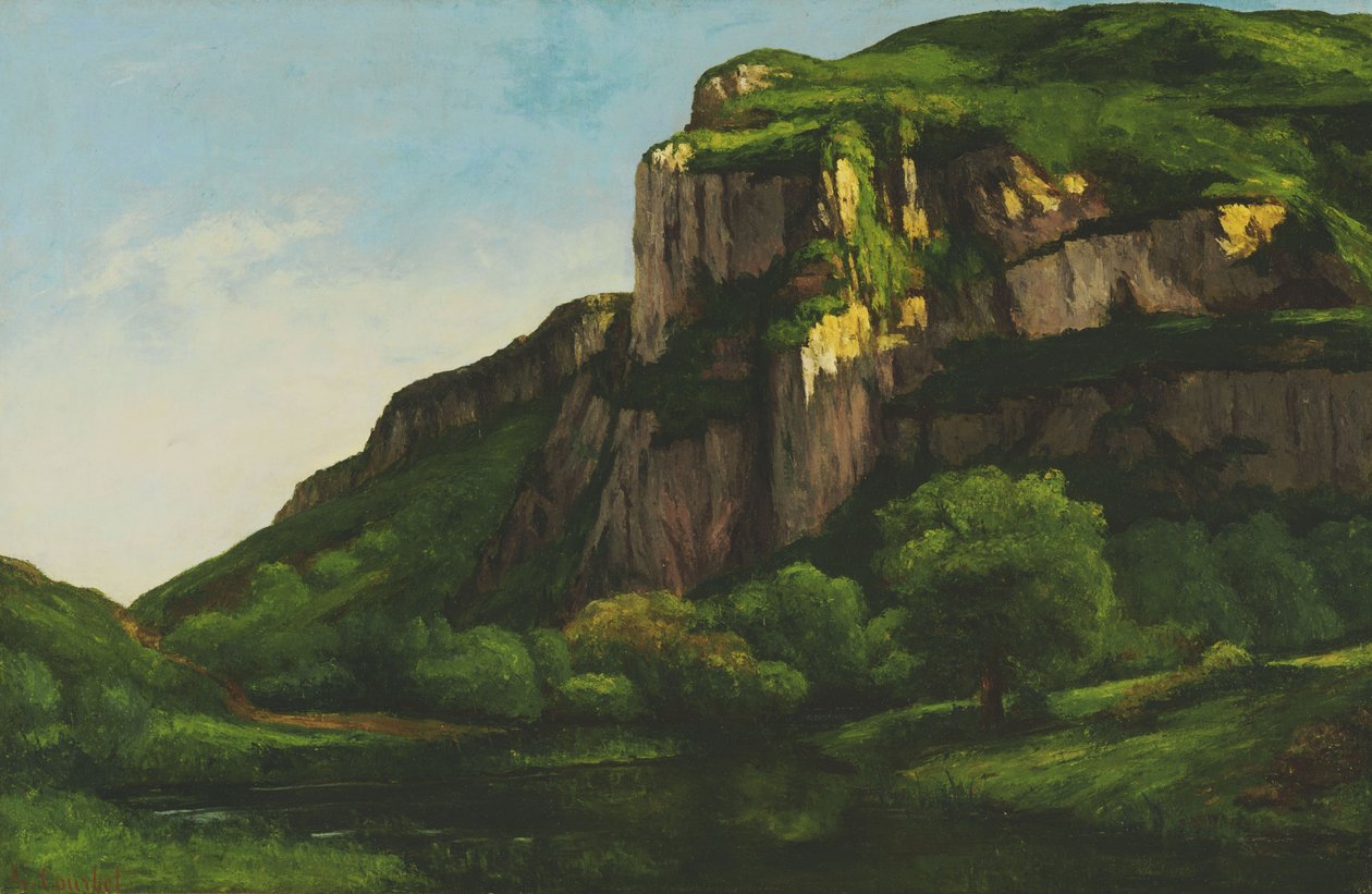 Klipper ved Mouthier af Gustave Courbet