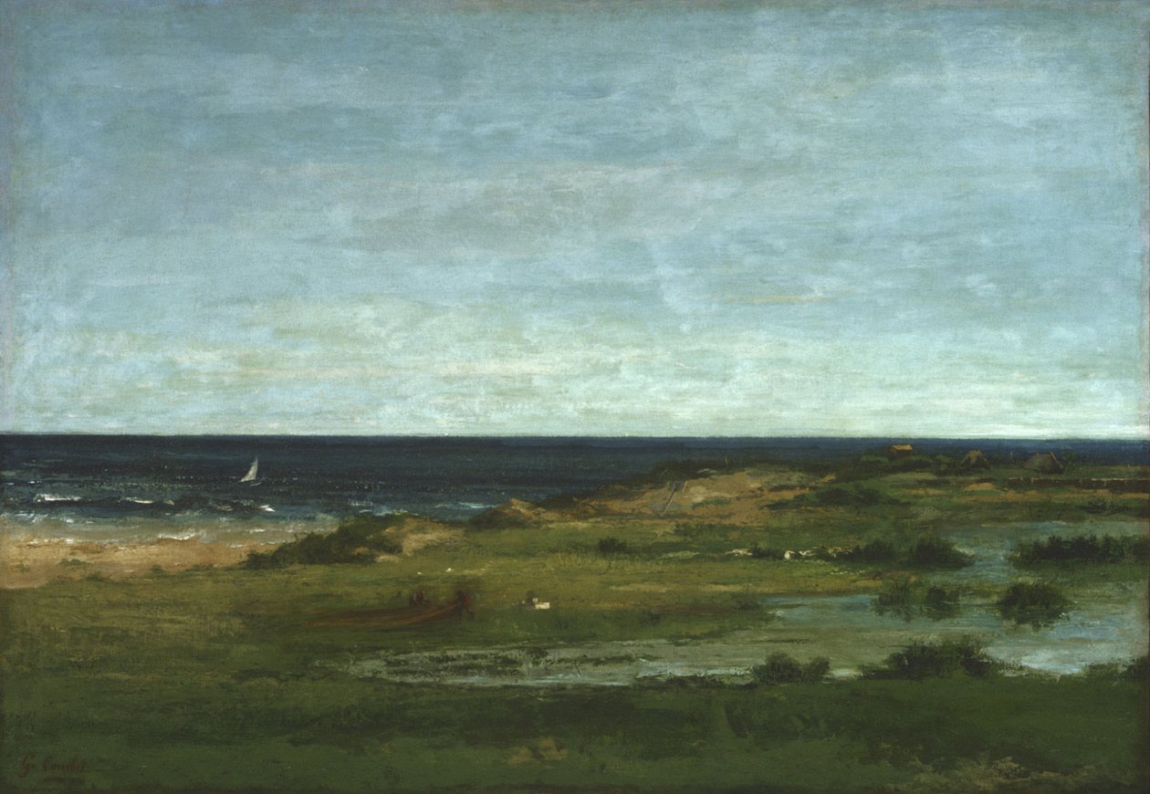 Kystscene af Gustave Courbet