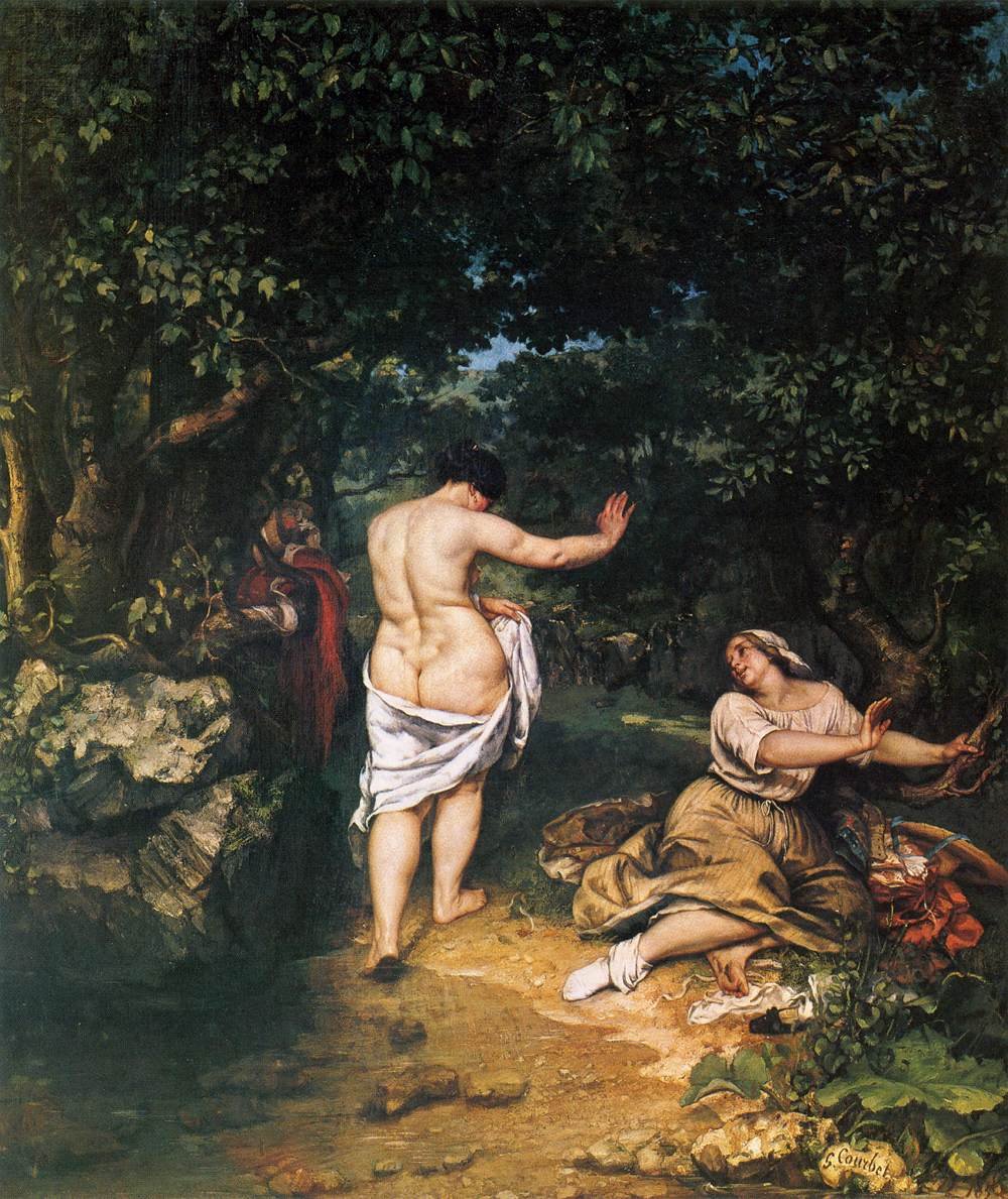 Baderne af Gustave Courbet