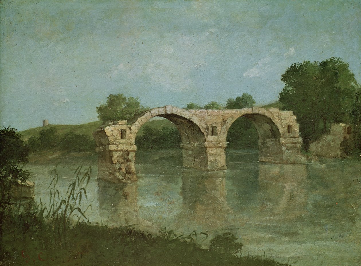 Broen ved Ambrussum af Gustave Courbet