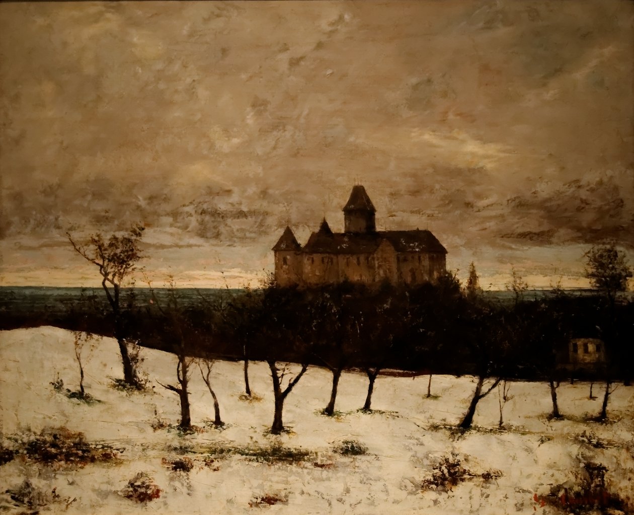 Slottet i Blonay af Gustave Courbet