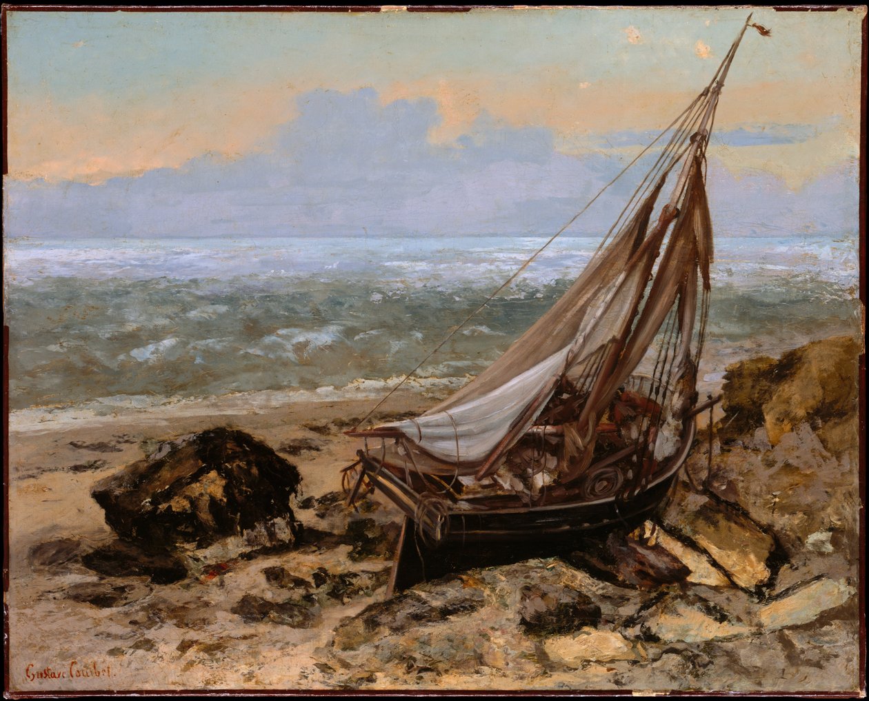 Fiskerbåden af Gustave Courbet
