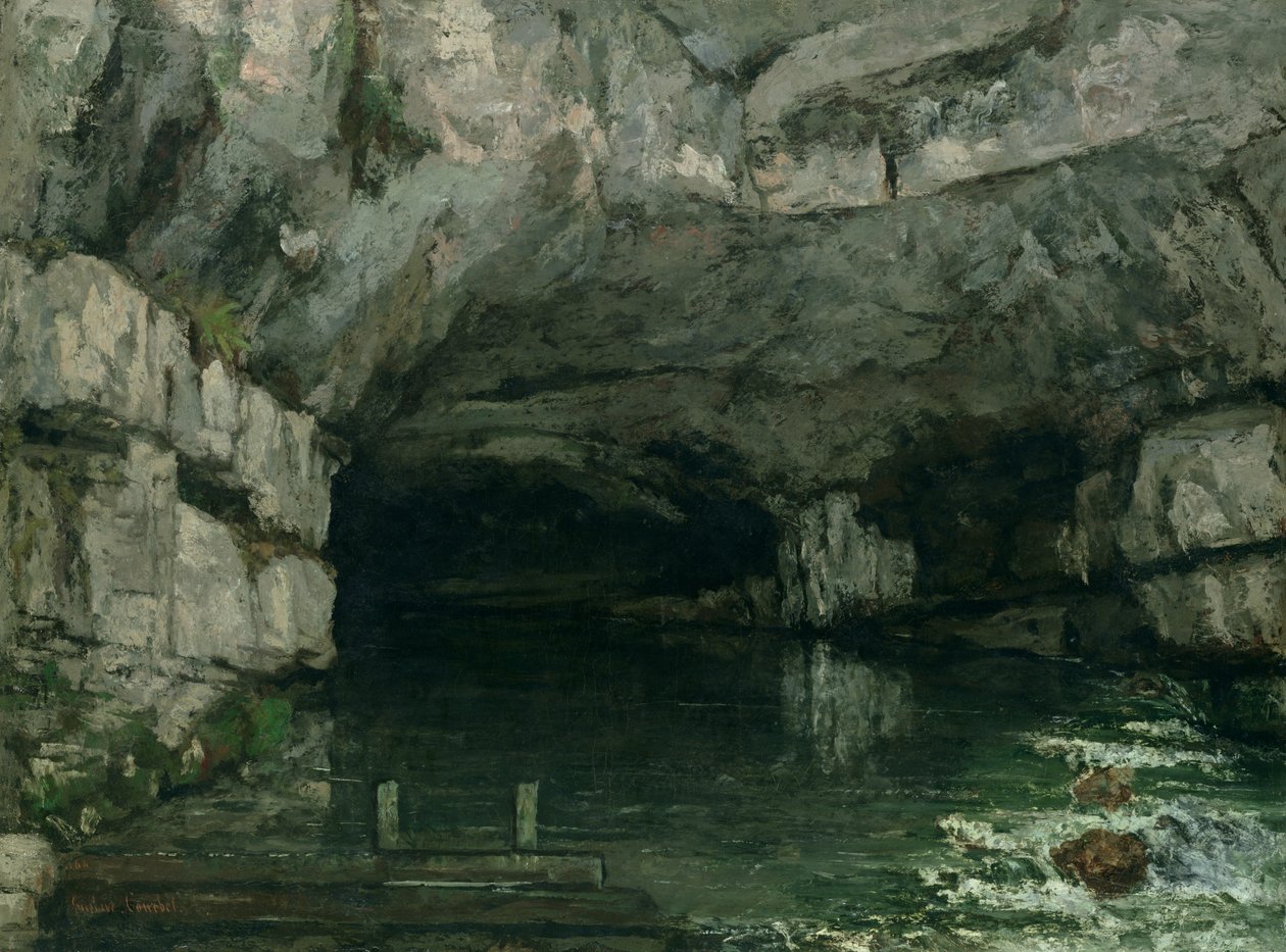 The Grotto of the Loue, 1864 af Gustave Courbet