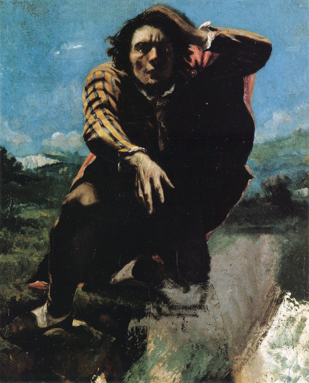 Manden blev gal med frygt af Gustave Courbet