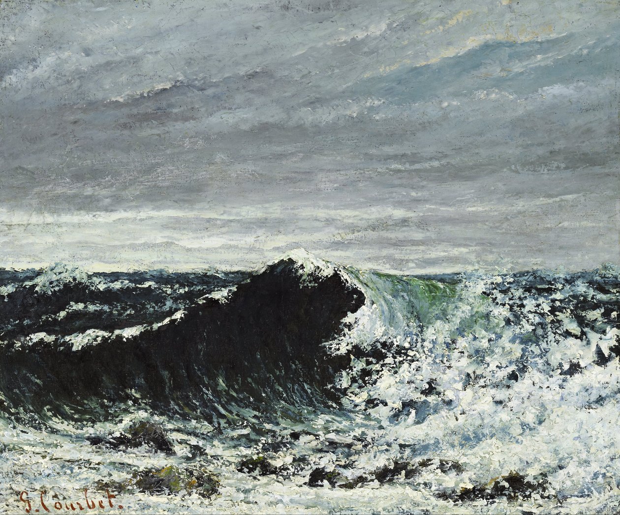 Bølgen af Gustave Courbet