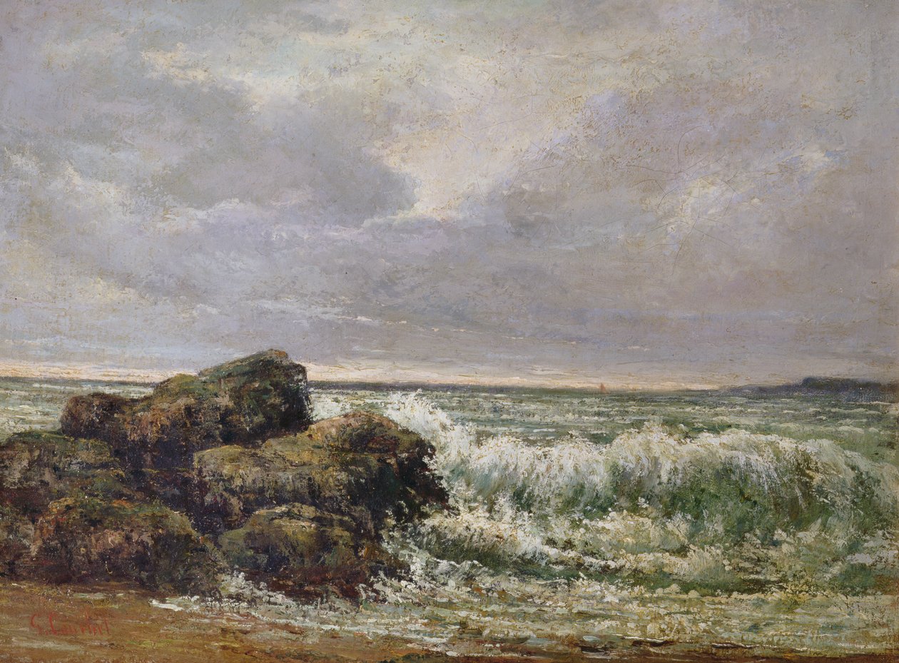 Bølgen, 1869 af Gustave Courbet