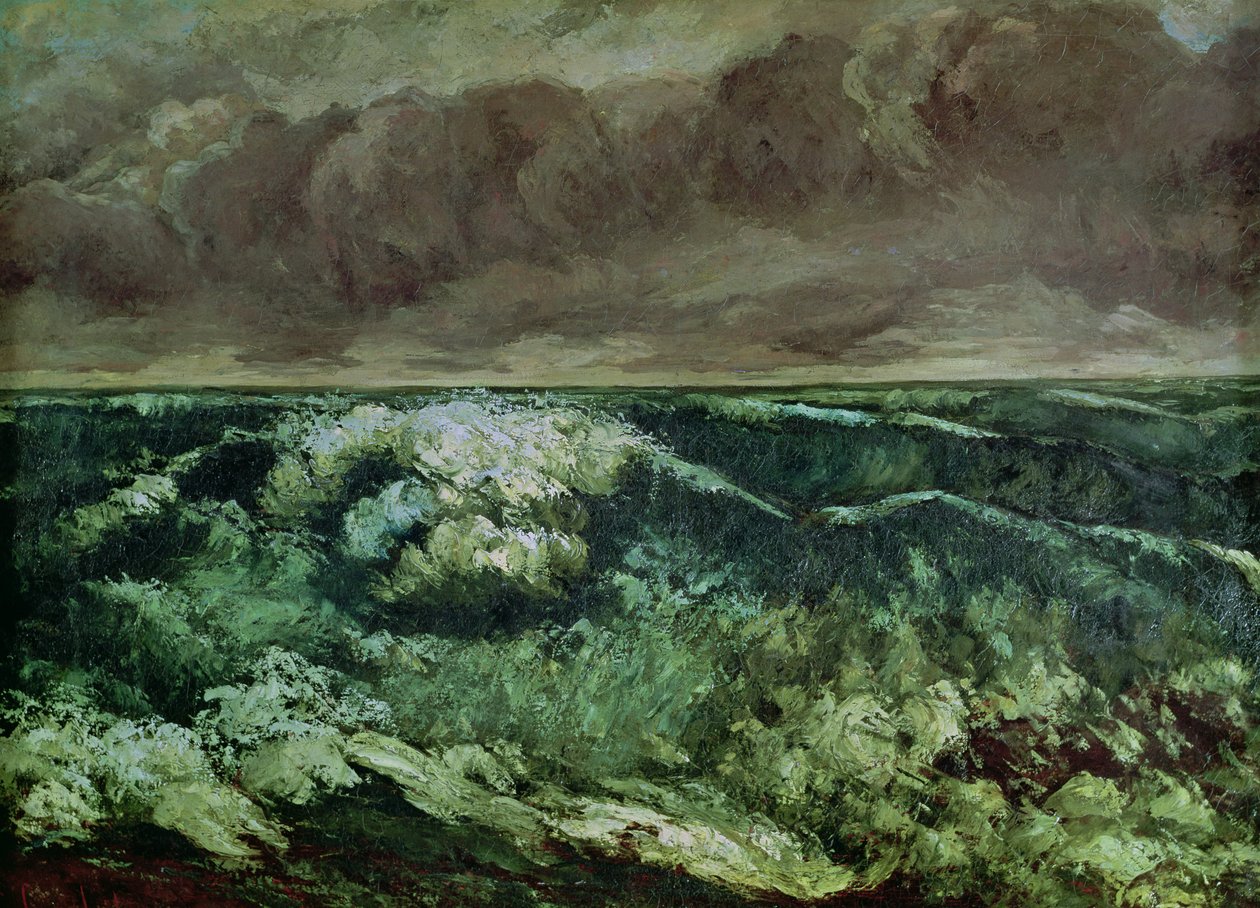 Bølgen efter 1870 af Gustave Courbet