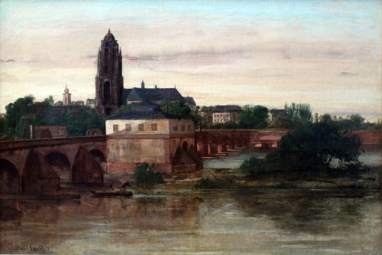 Udsigt over Frankfurt am Main af Gustave Courbet