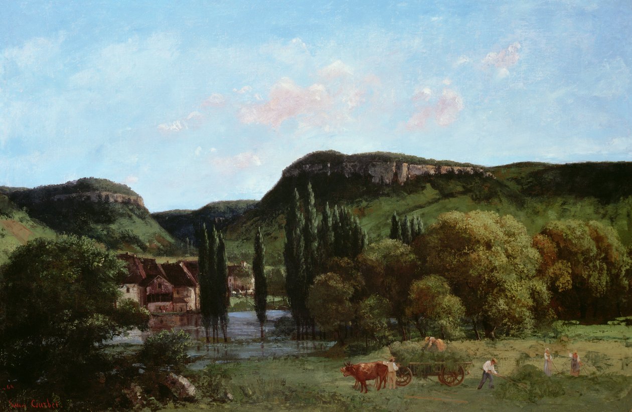 Udsigt over Ornans, 1864 af Gustave Courbet