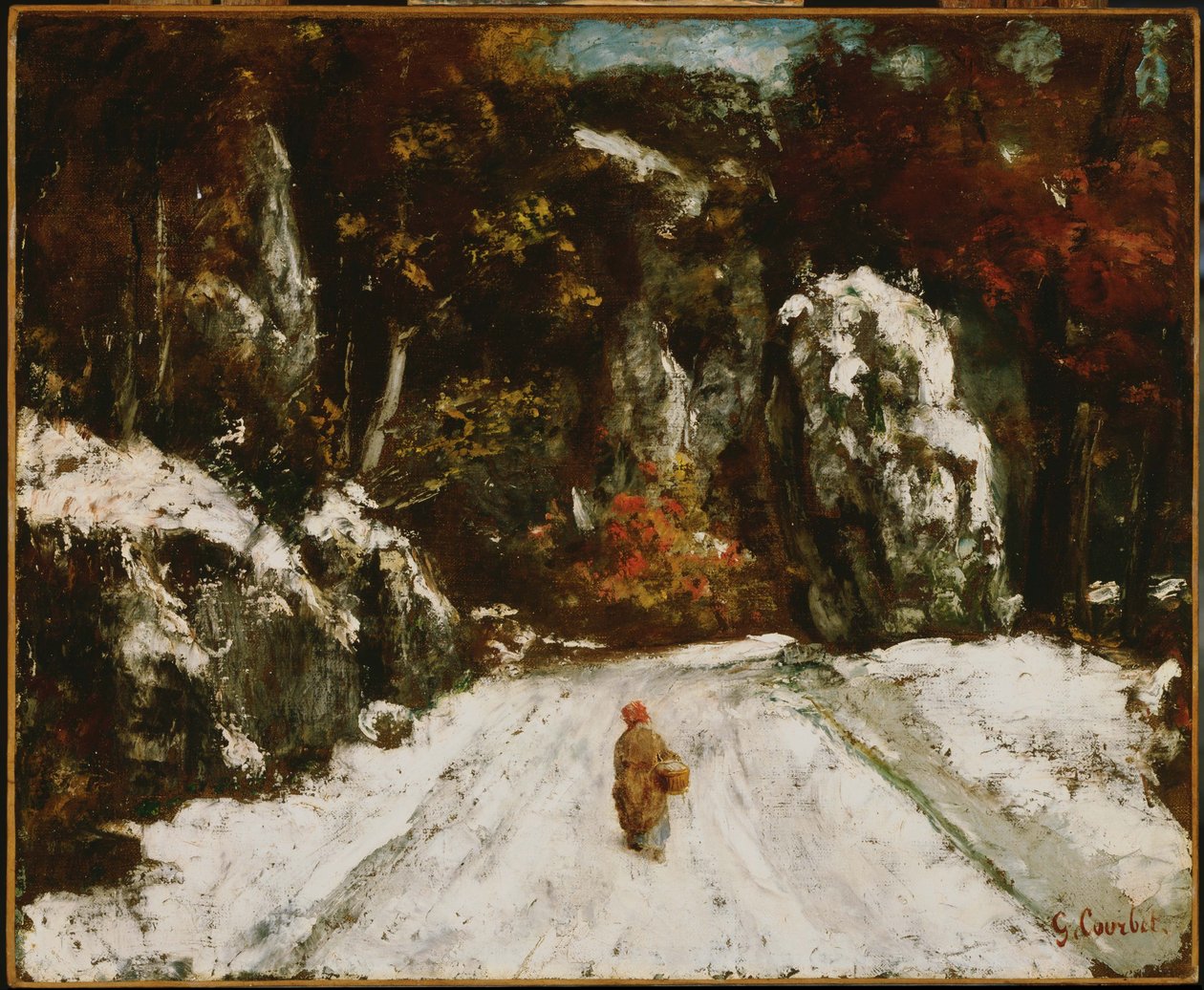 Vinter i Jura af Gustave Courbet