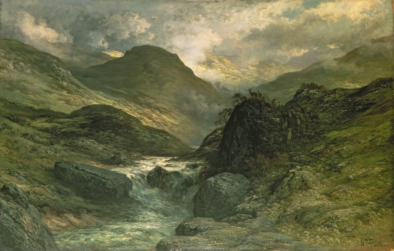 En kløft, 1878 af Gustave Dore
