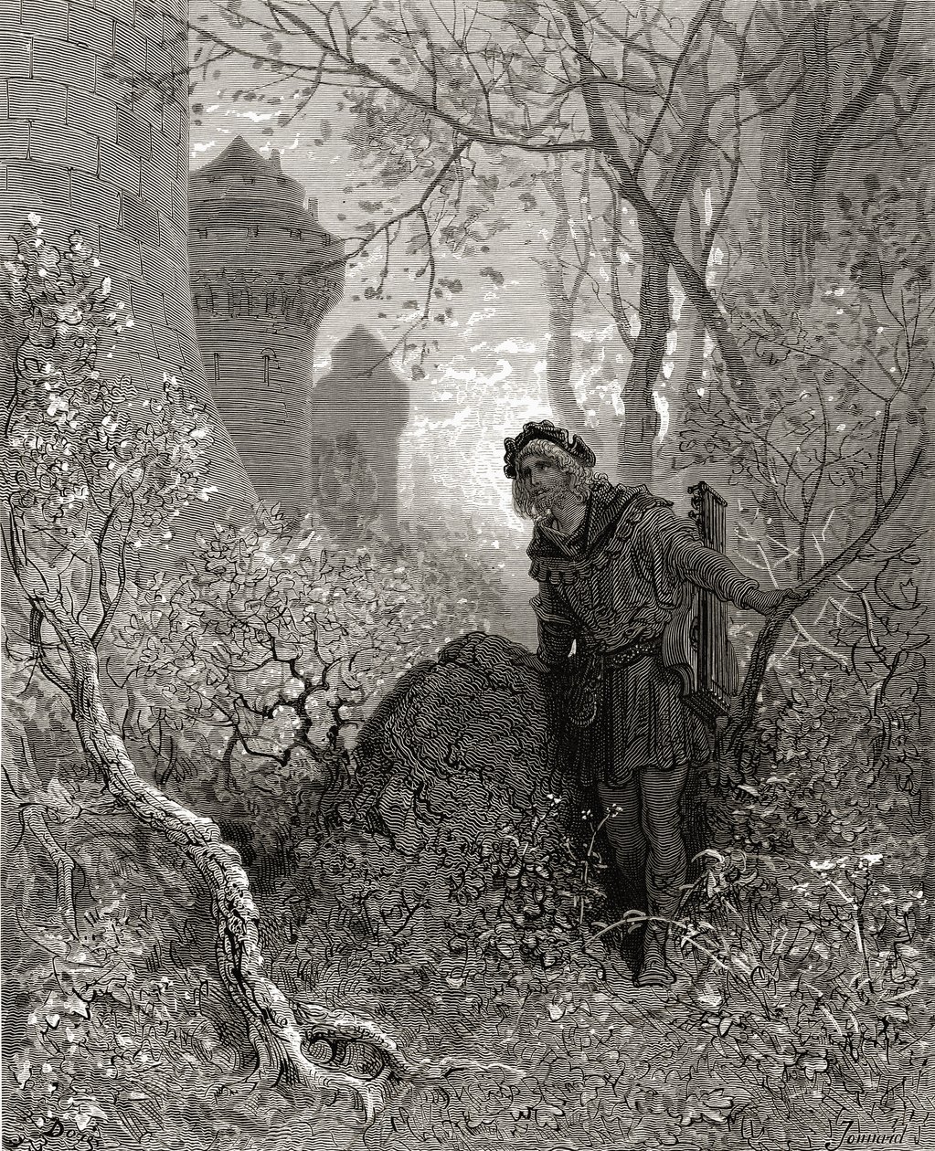 Blondel hører Richard Løvehjerte (1157-99)