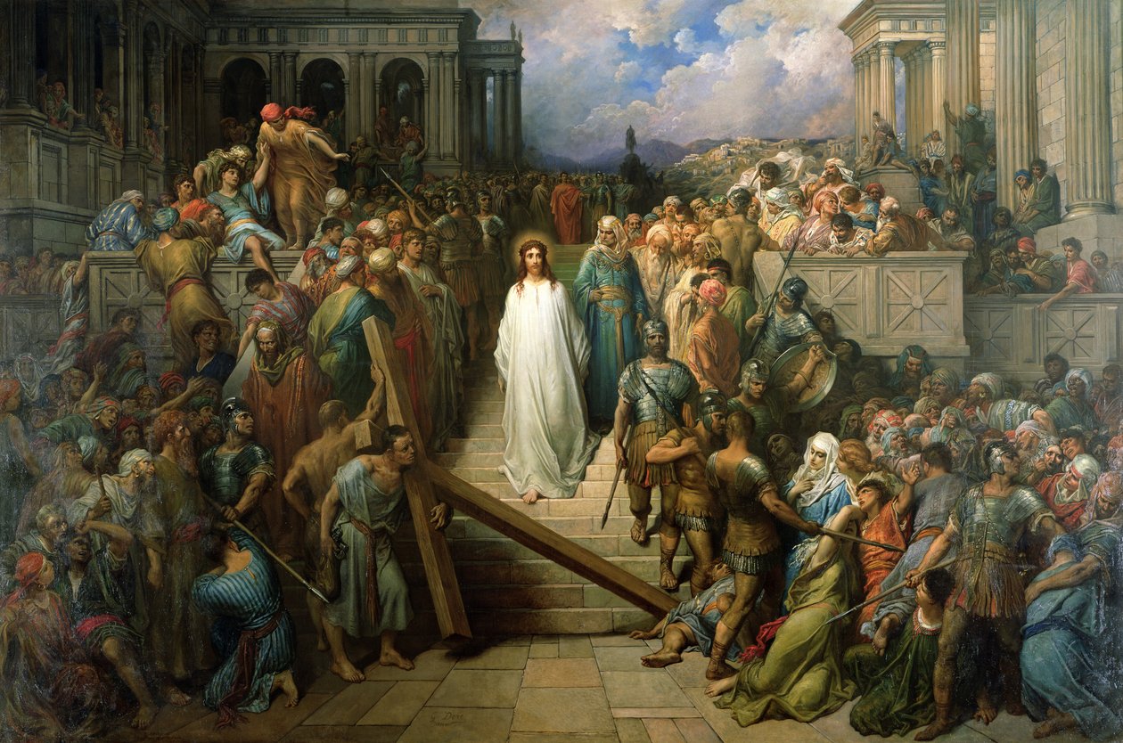 Kristus forlader sin retssag, 1874-80 af Gustave Dore