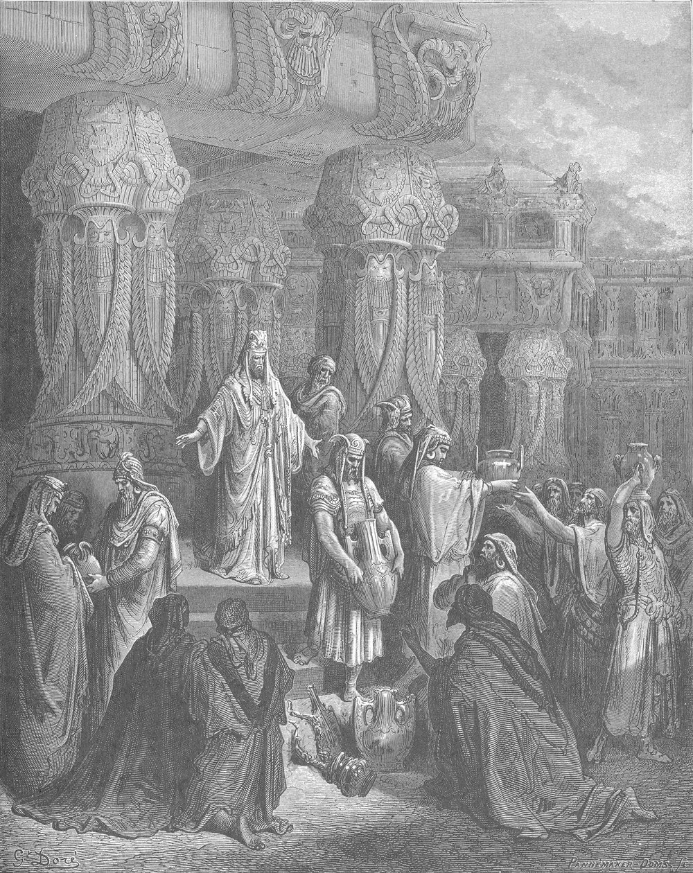 Cyrus genopretter templets fartøjer af Gustave Dore