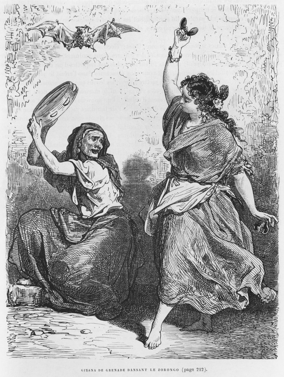 Gitana fra Granada danser zorongo af Gustave Dore
