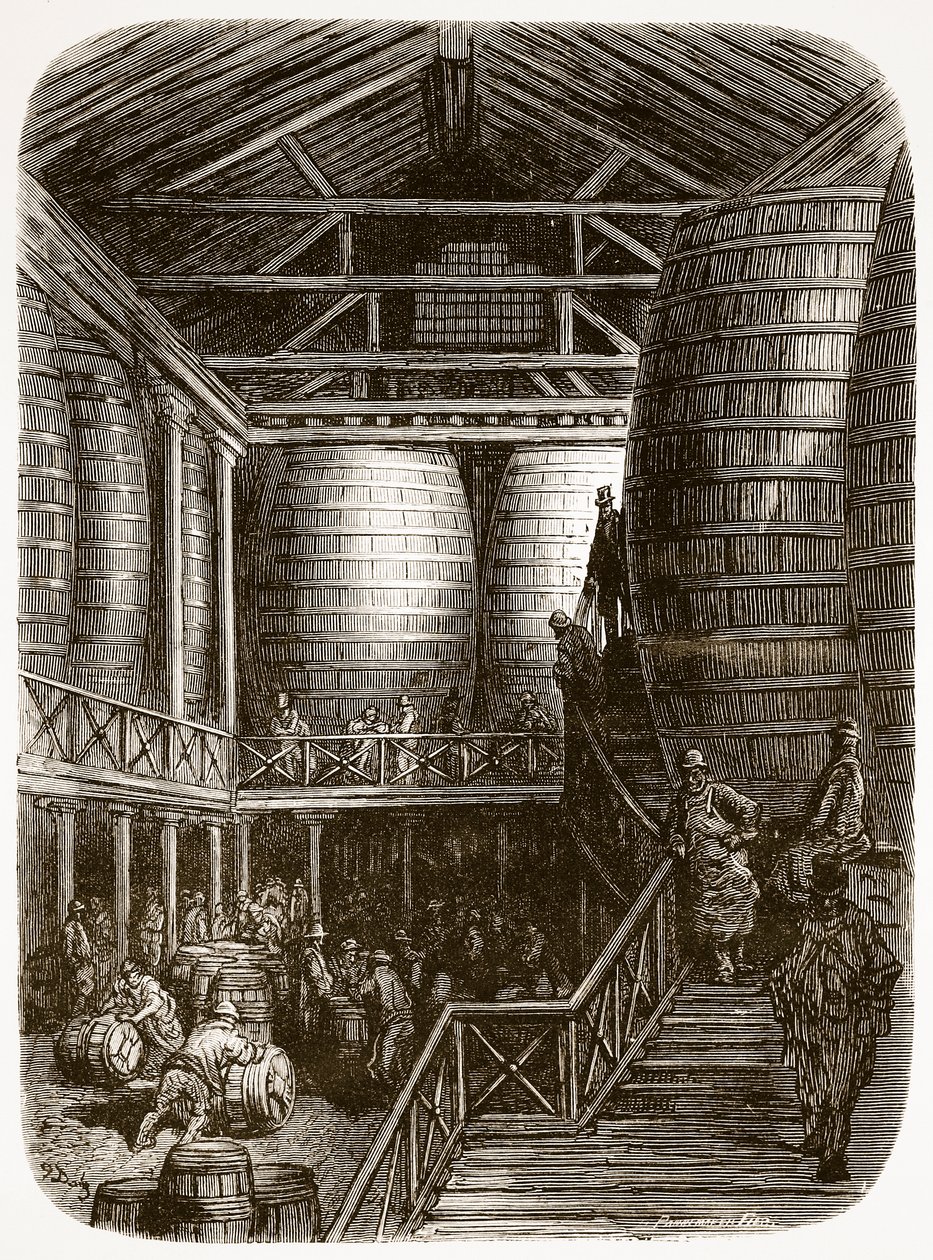 Store tønder i et bryggeri, fra 