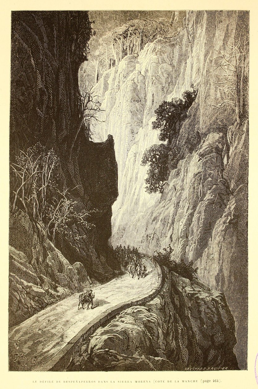 Despeñaperros -paraden i Sierra Morena af Gustave Dore