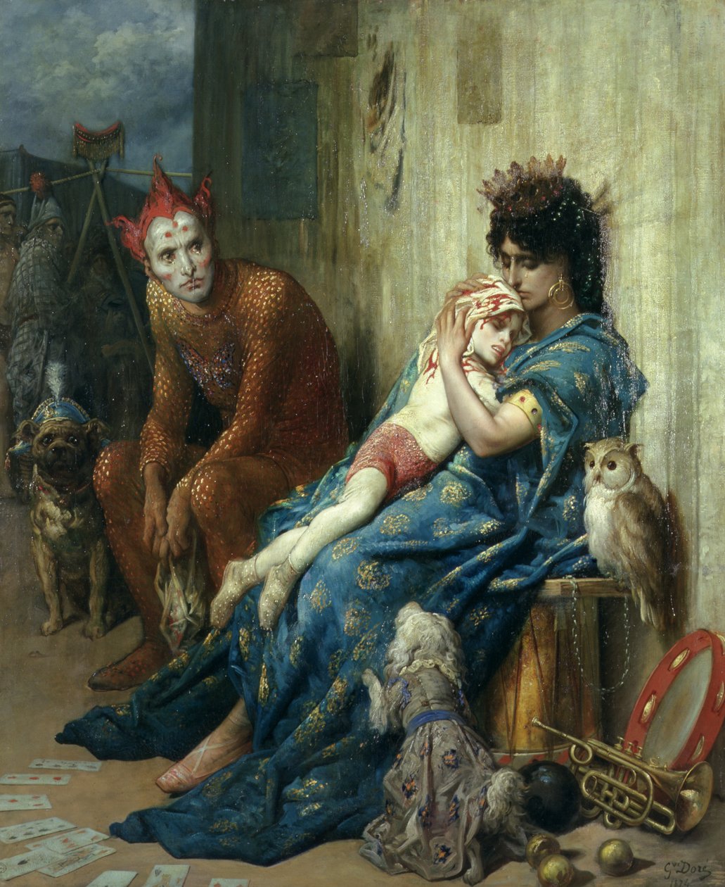 Saltimbanques, 1874 af Gustave Dore