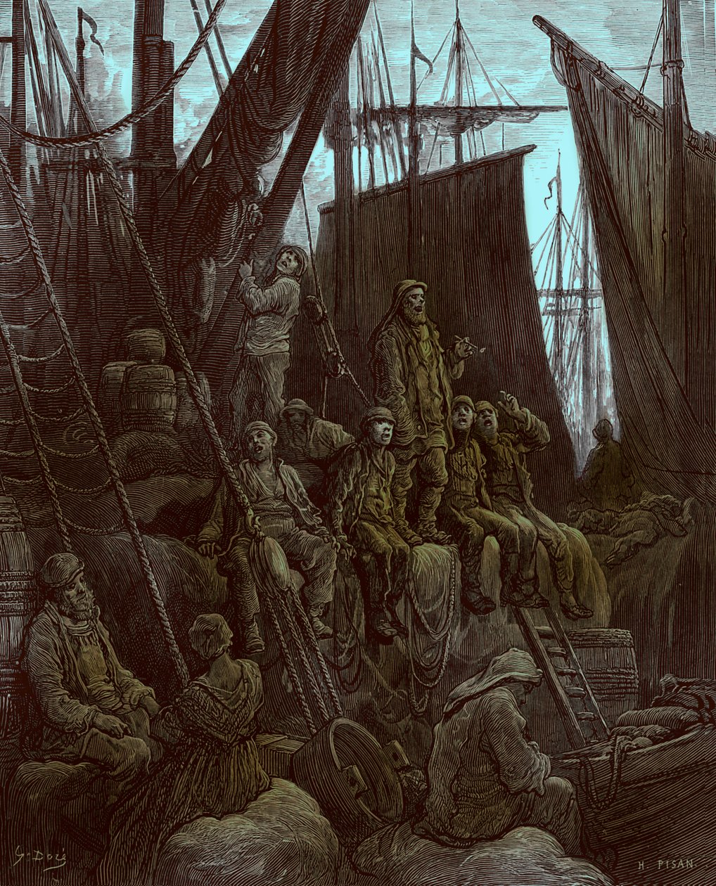 Off Billingsgate af Gustave Doré af Gustave Dore