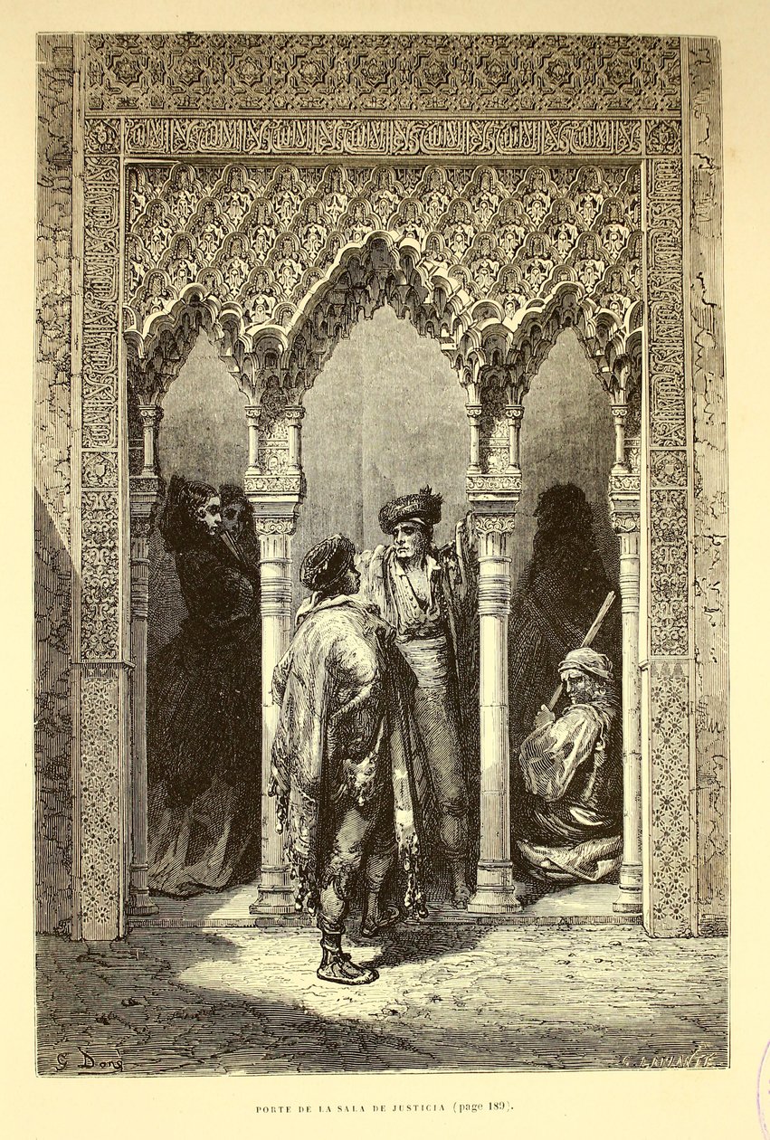 Porte i retssalen af Gustave Dore