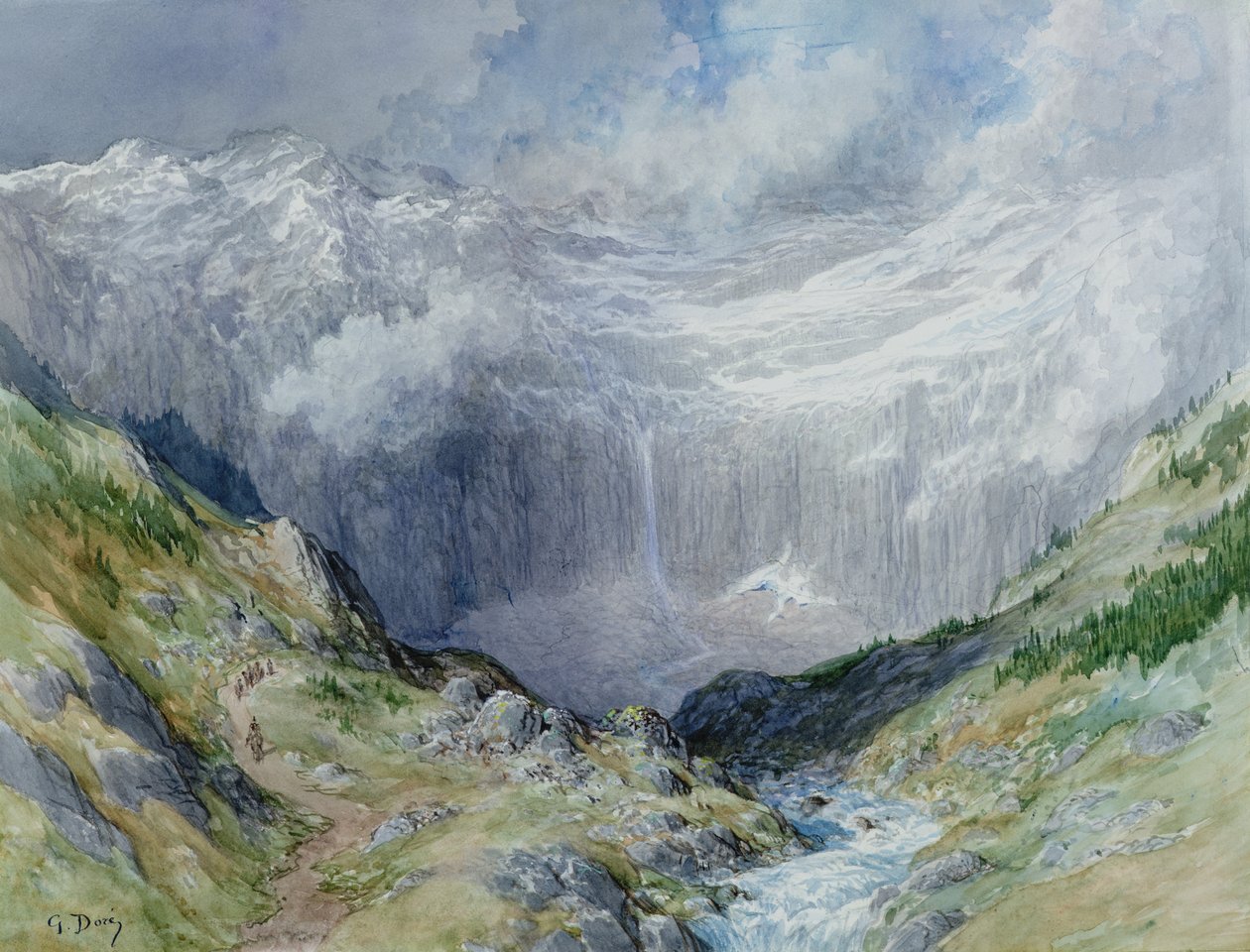 Cirque i Gavarnie, 1882 af Gustave Dore