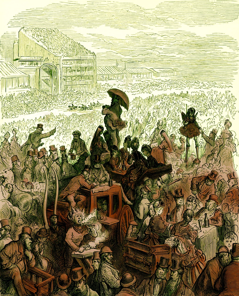 Derbyet - Til frokost af Gustave Doré af Gustave Dore
