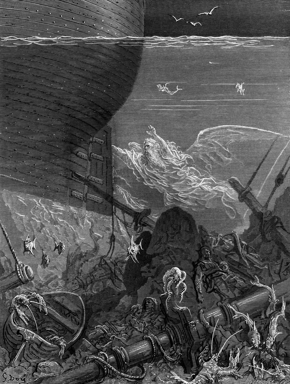Ånden, der havde fulgt skibet fra Antarktis, scene fra 