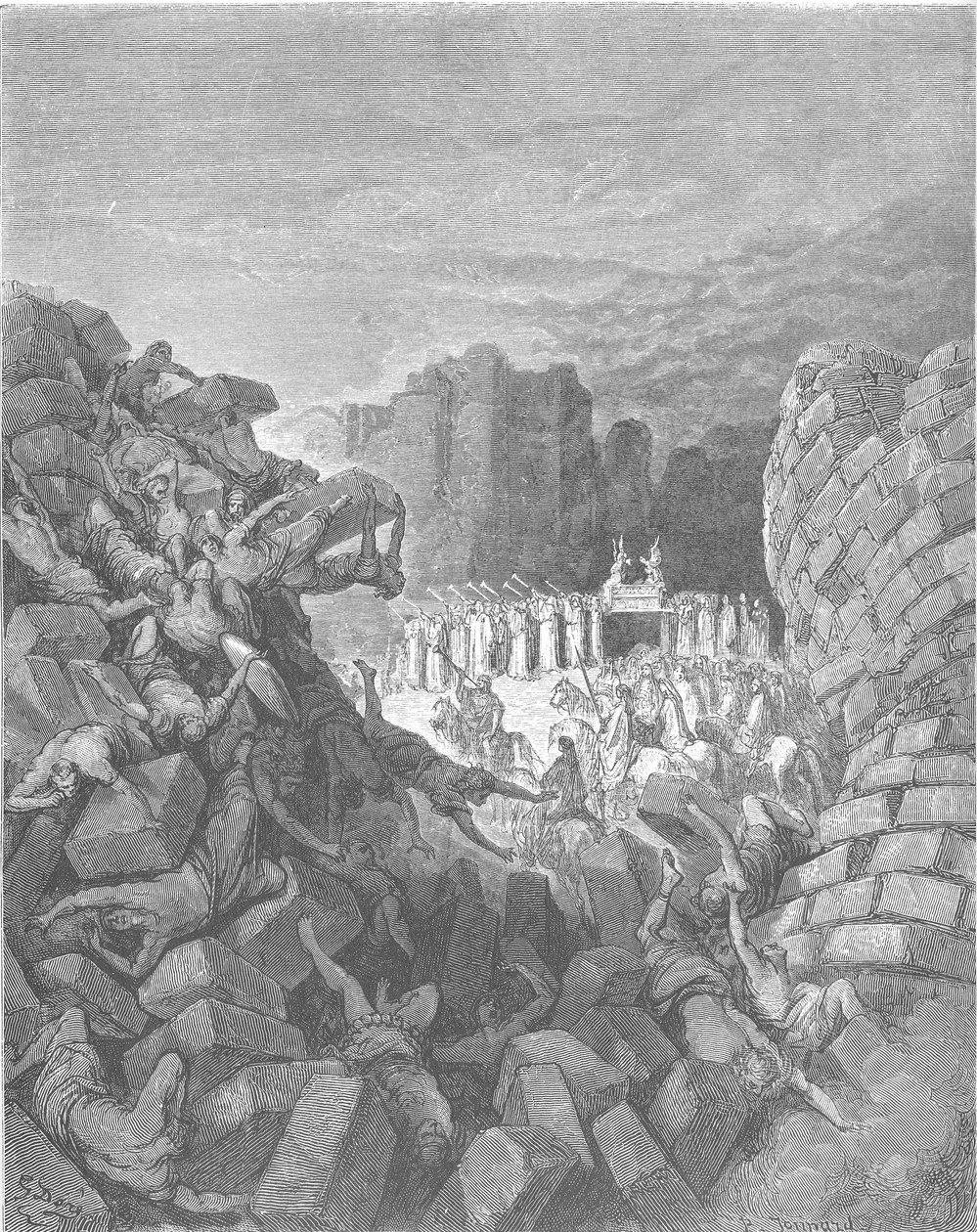Jerichos mure falder ned af Gustave Dore