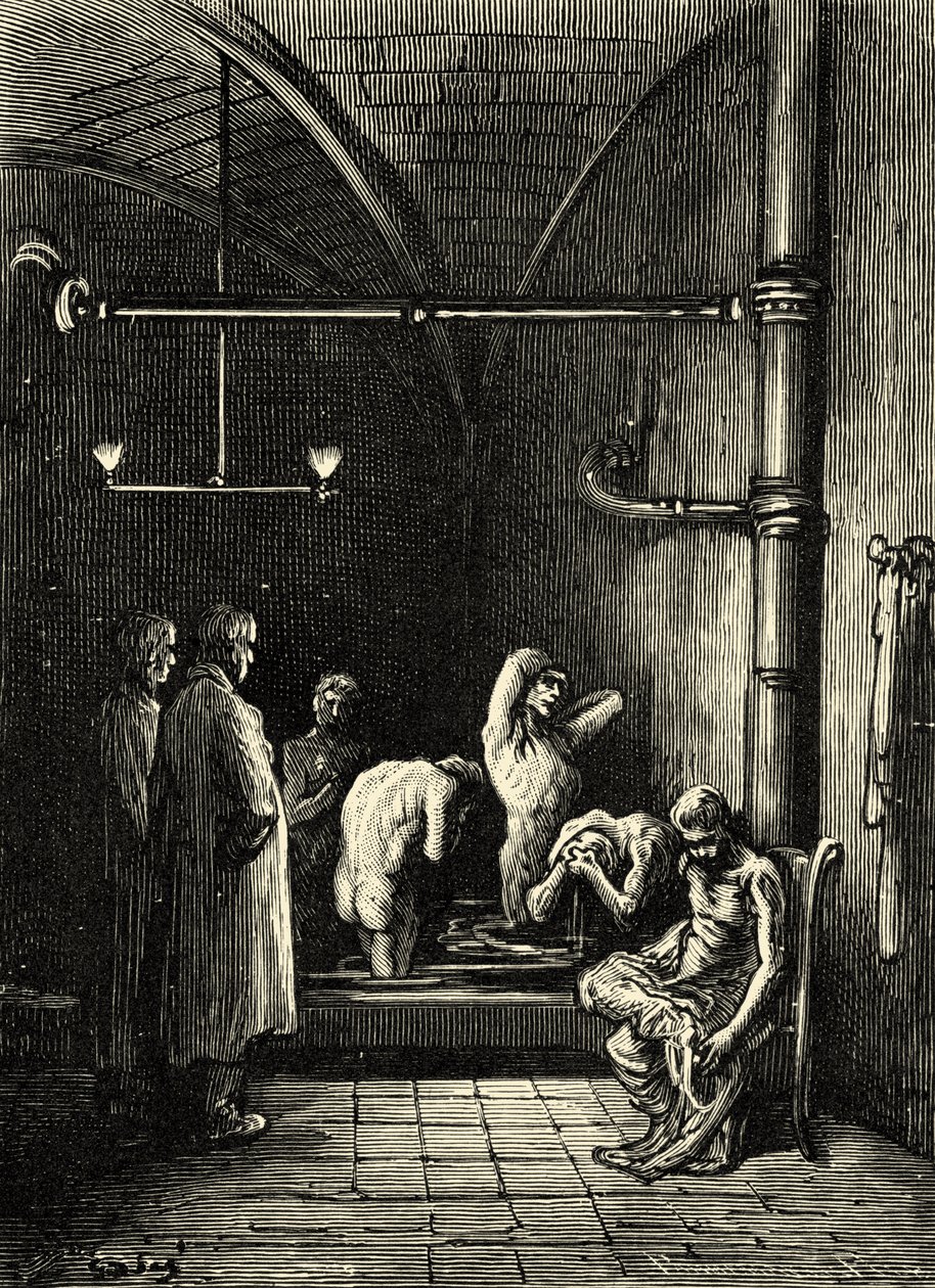 Kludehandlernes hjem, Coulston Street, Whitechapel af Gustave Dore