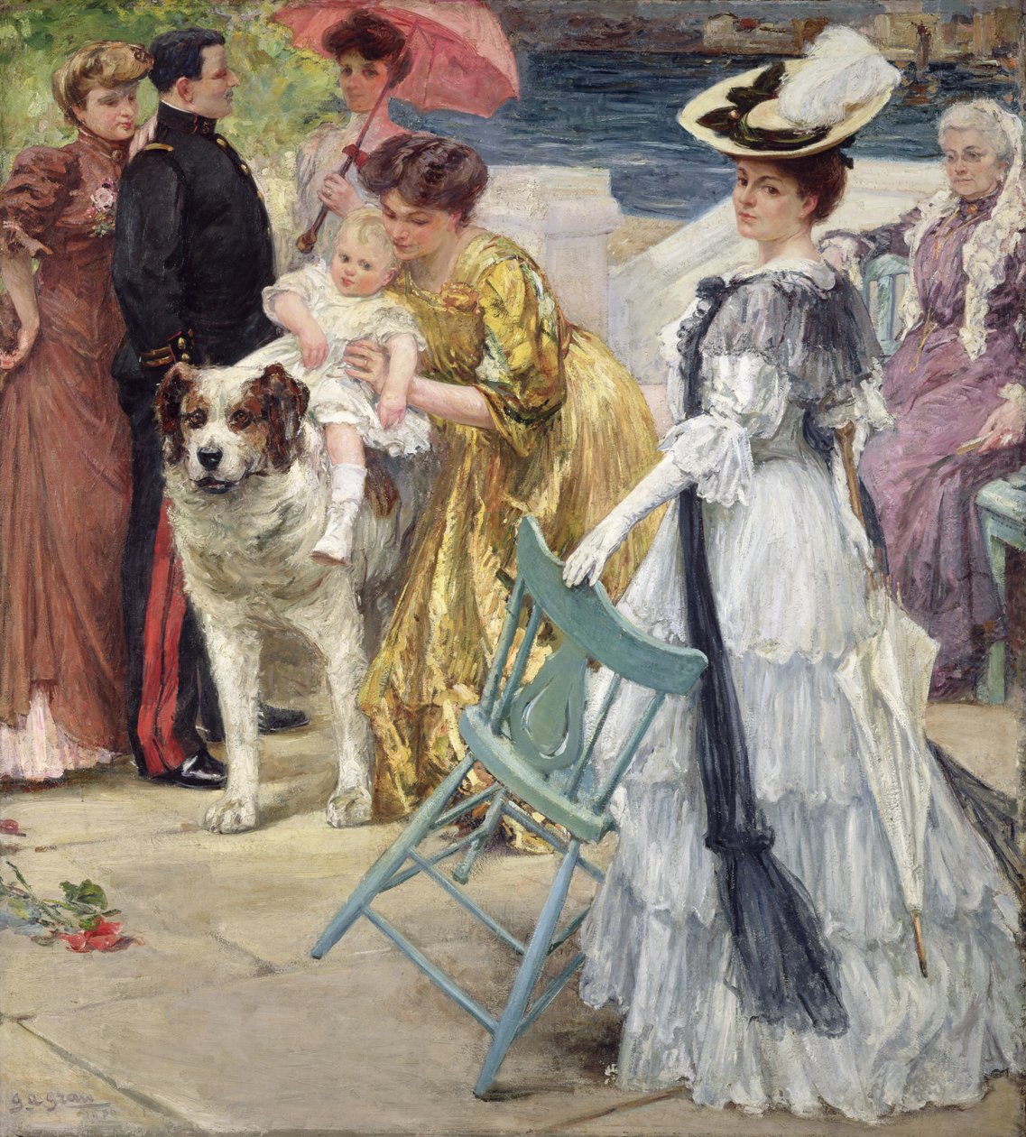 Med familie af Gustave Grau