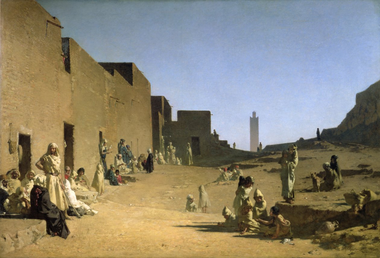 Laghouat i det algeriske Sahara, 1879 af Gustave Guillaumet